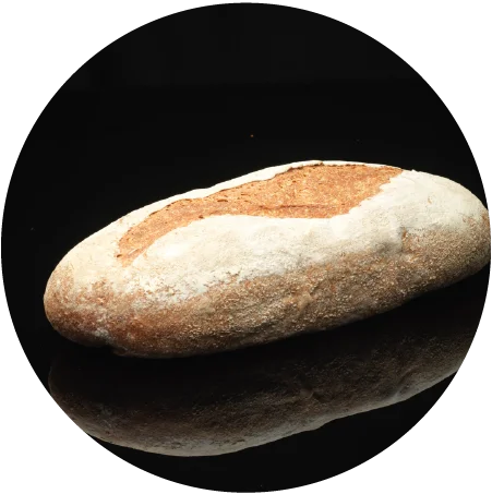 pane con farina macinata a pietra e lievito madre